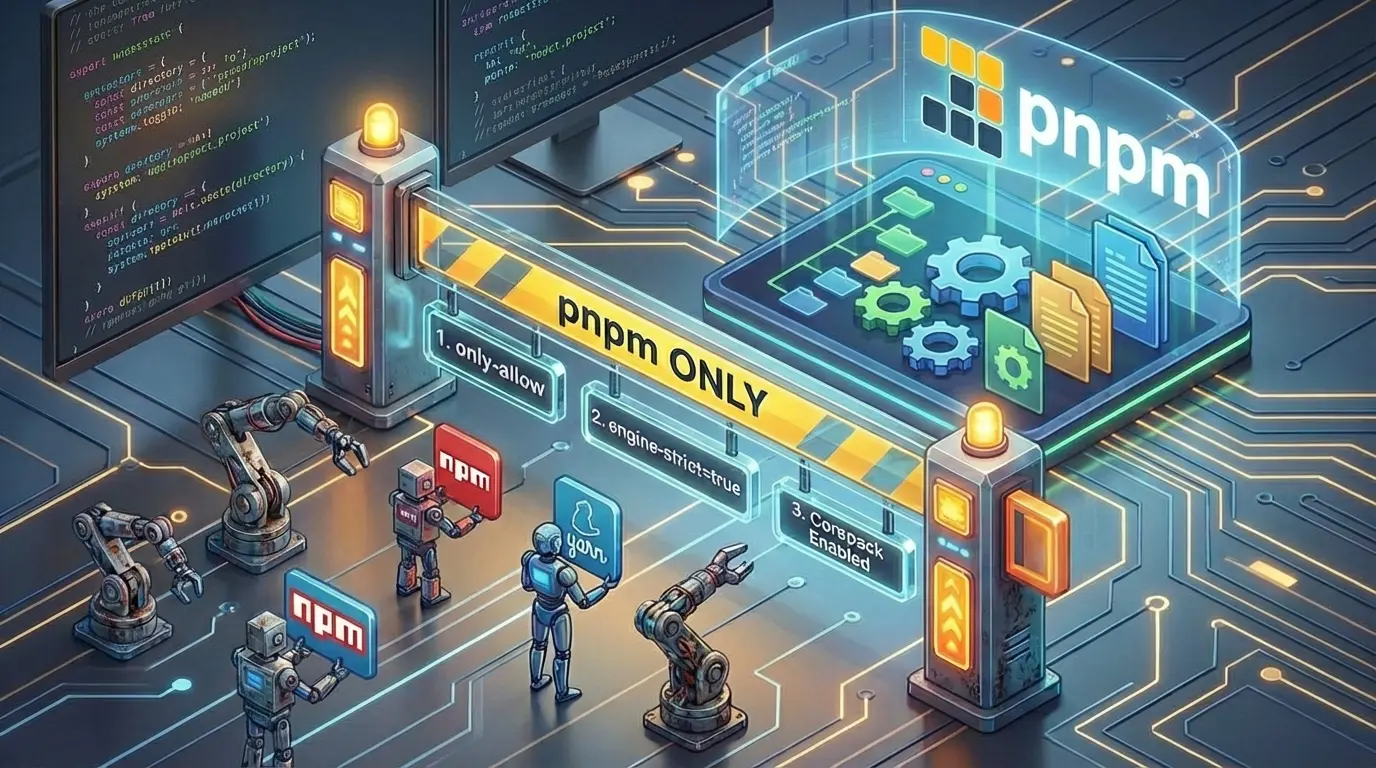 Force pnpm in Node.js Projects