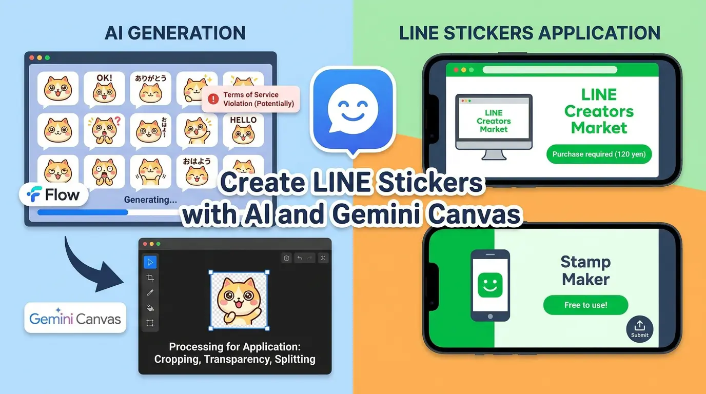 Create LINE Stickers with AI and Gemini Canvas